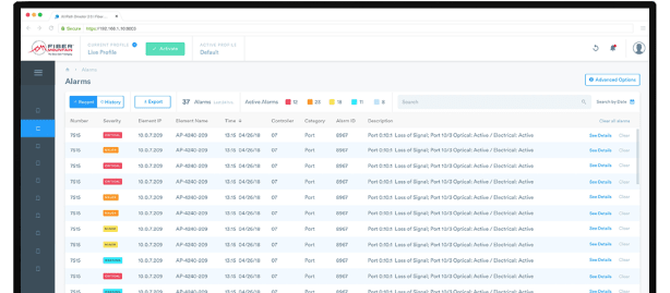 apd All Path Director's web based UI displaying its features on a computer system's desktop screen in tabular form