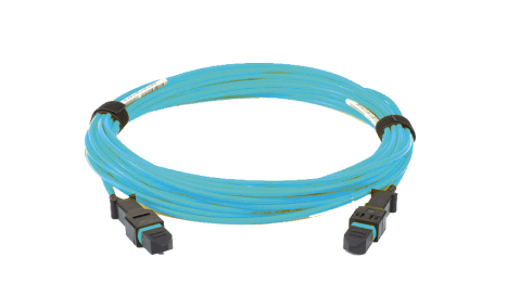 Group 242 A multimode 24-Fiber cable with blue jacket.