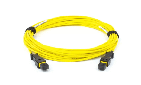 Group 246 A single mode 12-Fiber cable with yellow jacket.